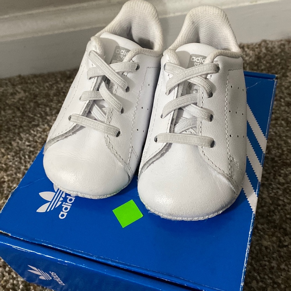 White Infant Adidas shoes